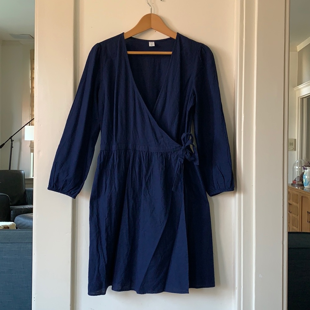 Navy Wrap Dress